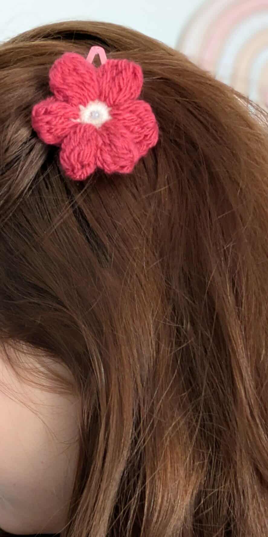 Lot x2 Pinces à cheveux fleur