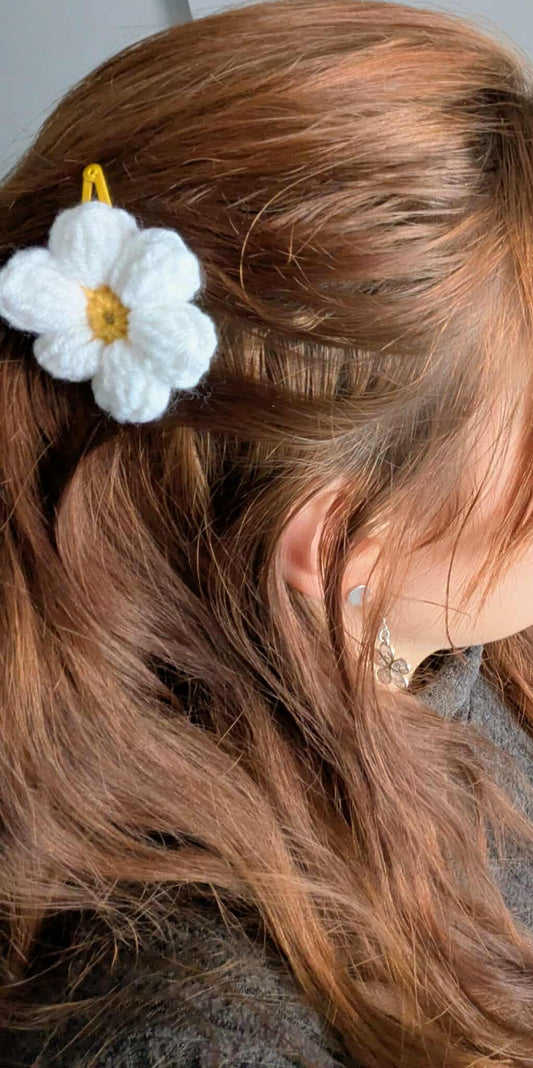 Lot x2 Pinces à cheveux fleur